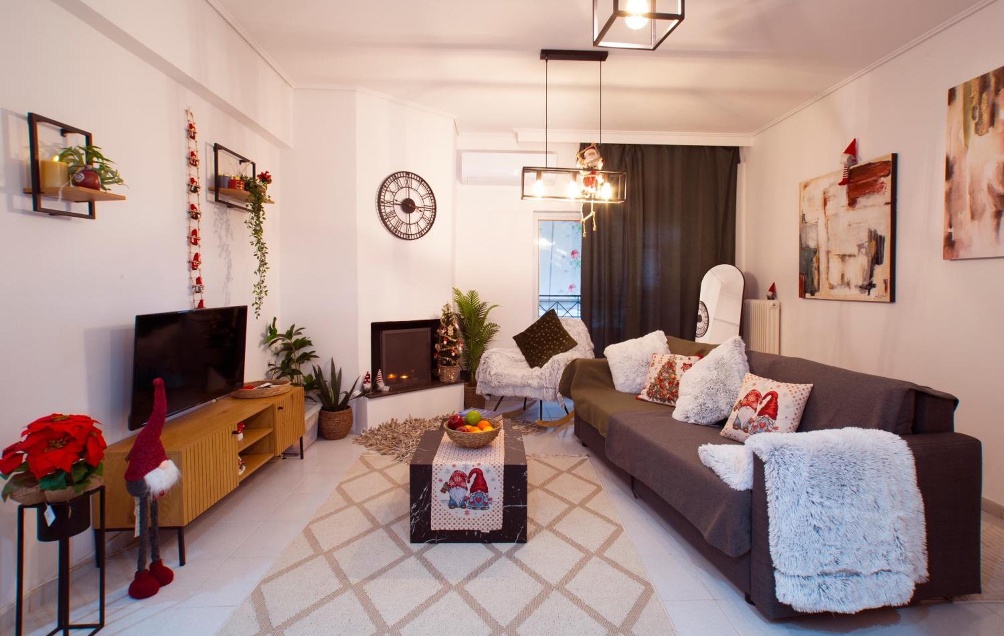 Top Floor Apartment In Chalkida Bagian luar foto